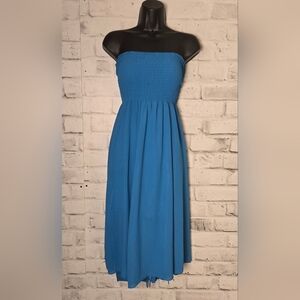 Artizan by Robin Barré Blue Strapless Maxi Dress – One Size Fits Most